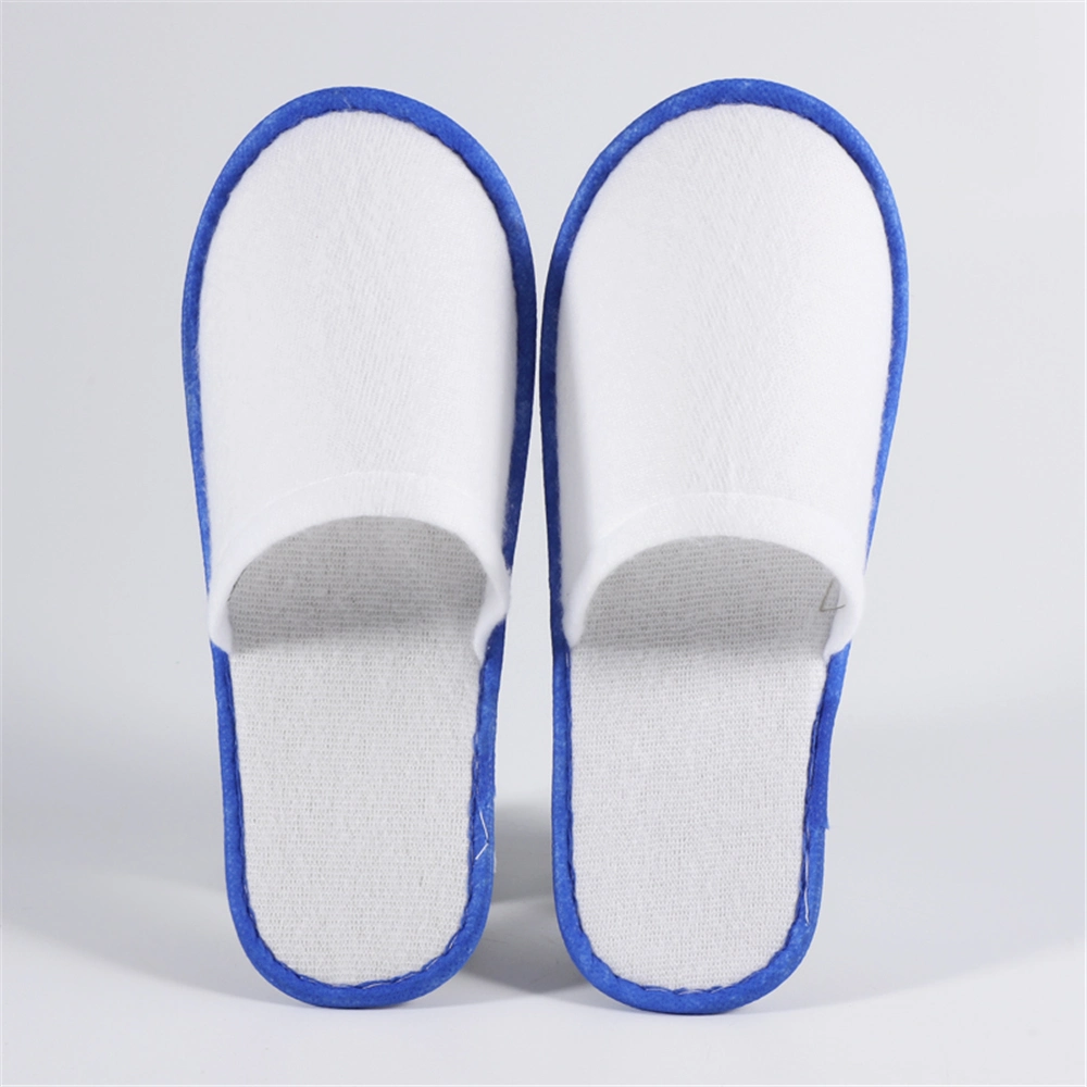 Disposable Slipper with Blue Strip for Hotel Room