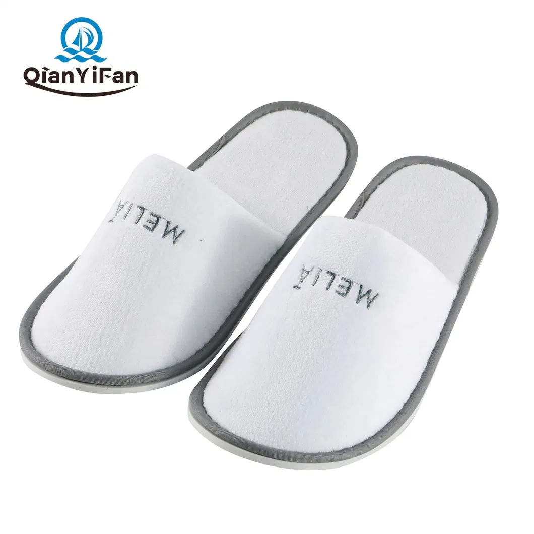 Comfortable and Soft Disposable Coral Velvet Hotel Slippers for Men Women and Children