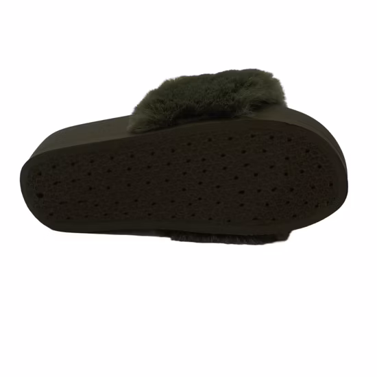 새로운 도착 공장 도매 여성 하우스 숙녀를위한 뜨거운 판매 푹신한 모피 모피 슬라이드